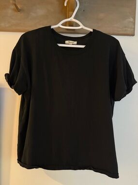 Madewell Black Relaxed Crewneck Short Sleeve Tee